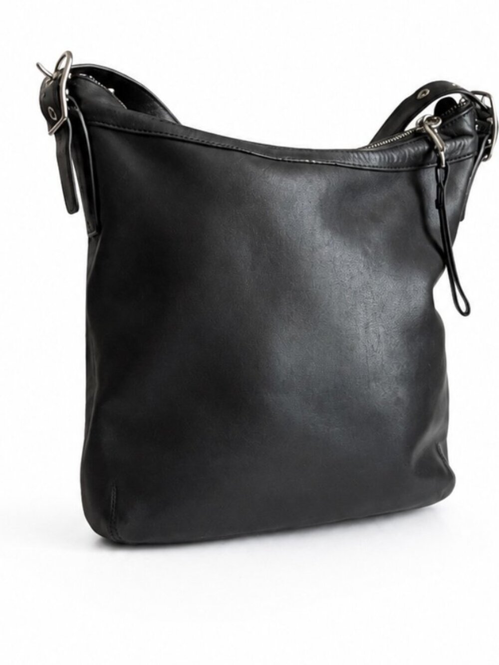 Vintage Y2K Coach 9188 Legacy Slim Duffle Crossbody Shoulder Bag Black Leather - Picture 10 of 10